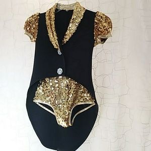 4 pc Dance recital costume, tap - Medium child